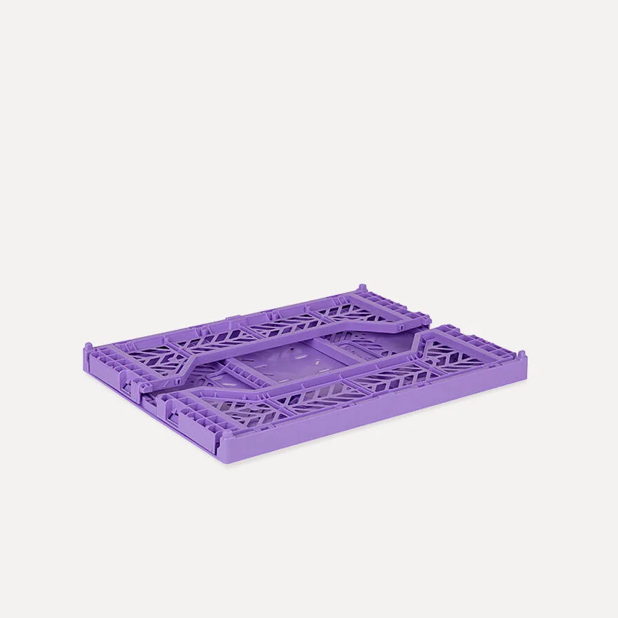 Aykasa Midibox Folding Crate 15.7 x 11.8 x 5.5 in – Taro Milk Tea – image 3