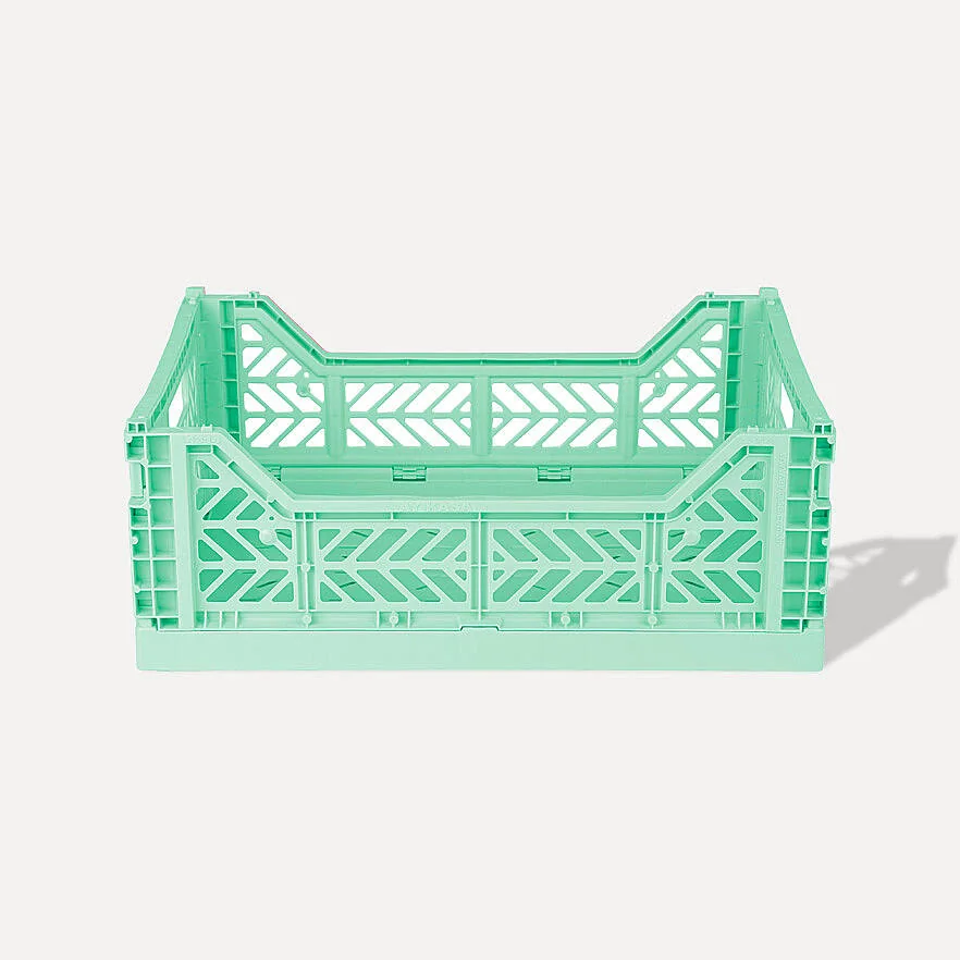 Aykasa Midibox Folding Crate 15.7 x 11.8 x 5.5 in – Warm Mint – image 2