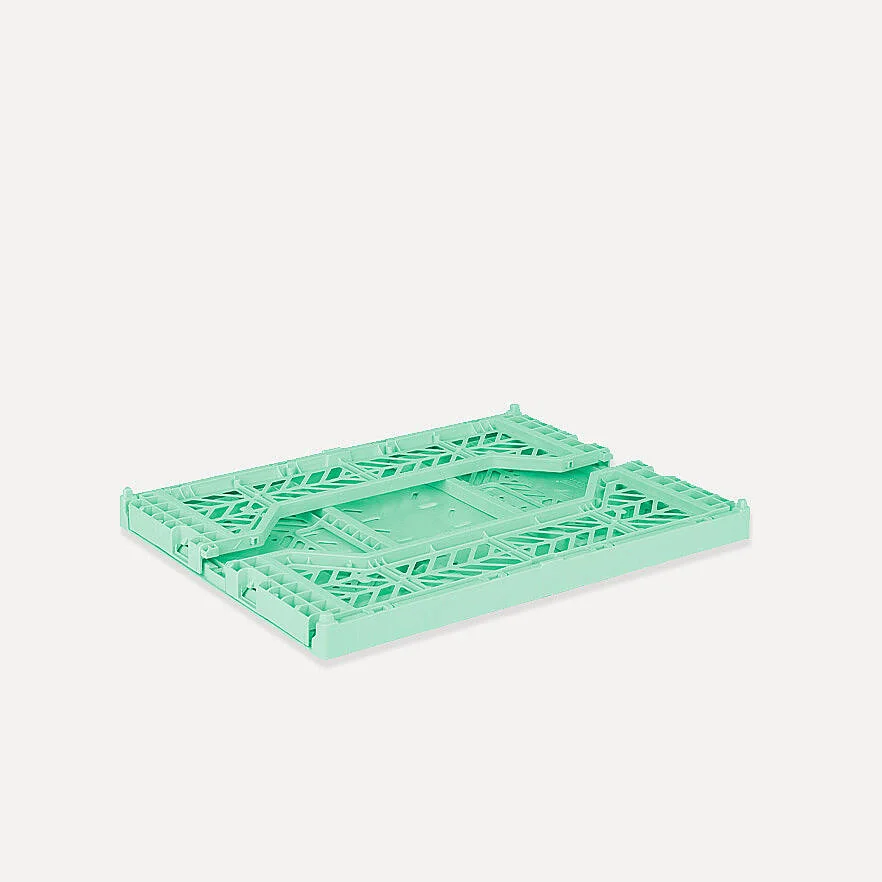 Aykasa Midibox Folding Crate 15.7 x 11.8 x 5.5 in – Warm Mint – image 3
