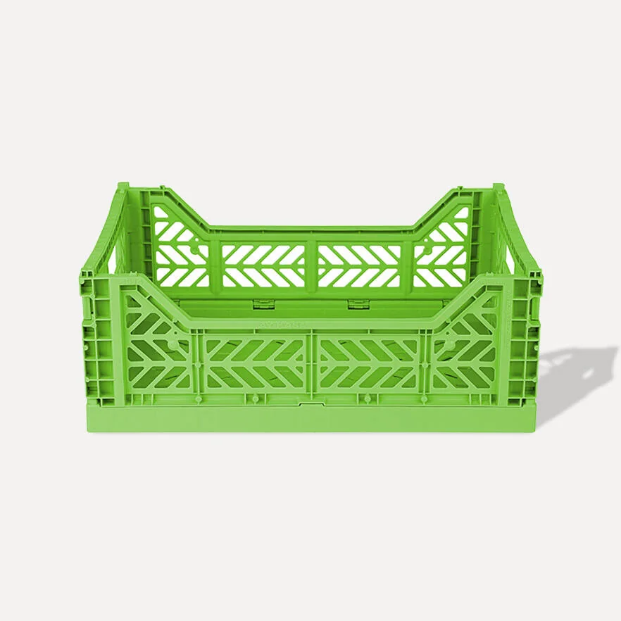 Aykasa Midibox Folding Crate 15.7 x 11.8 x 5.5 in – Wasabi – image 2