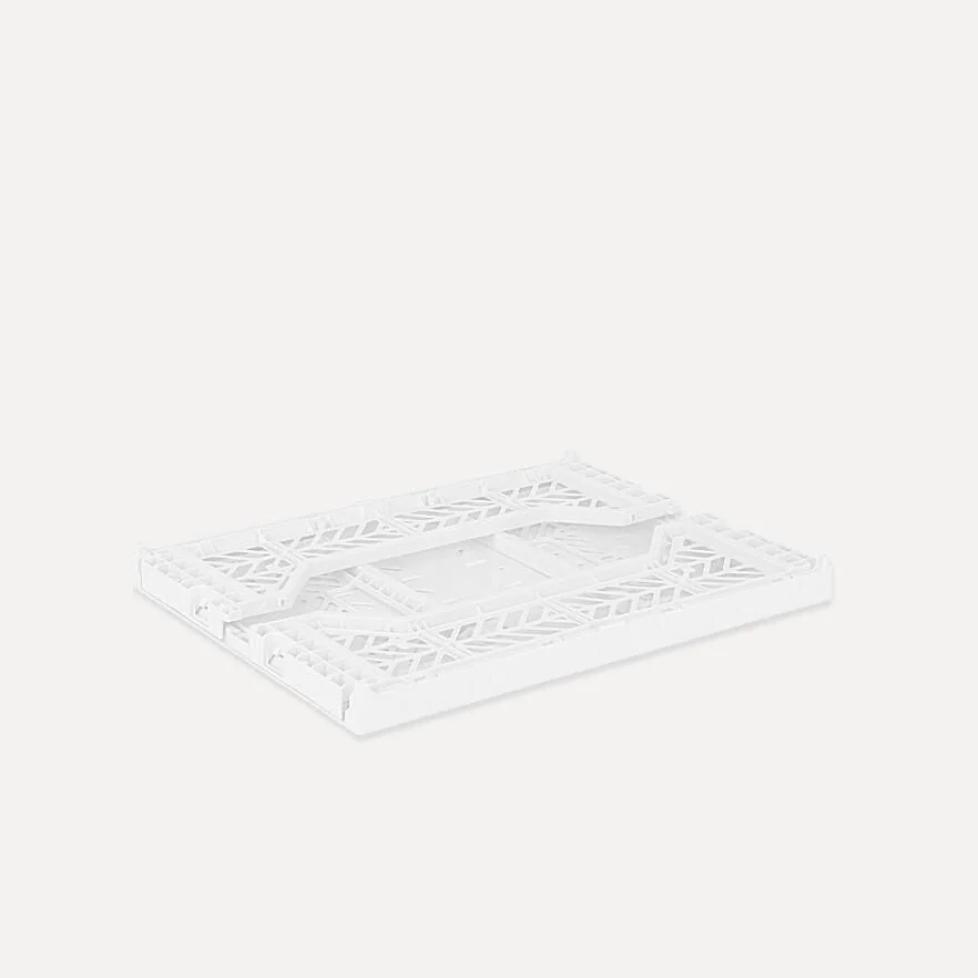 Aykasa Midibox Folding Crate 15.7 x 11.8 x 5.5 in – White – image 3