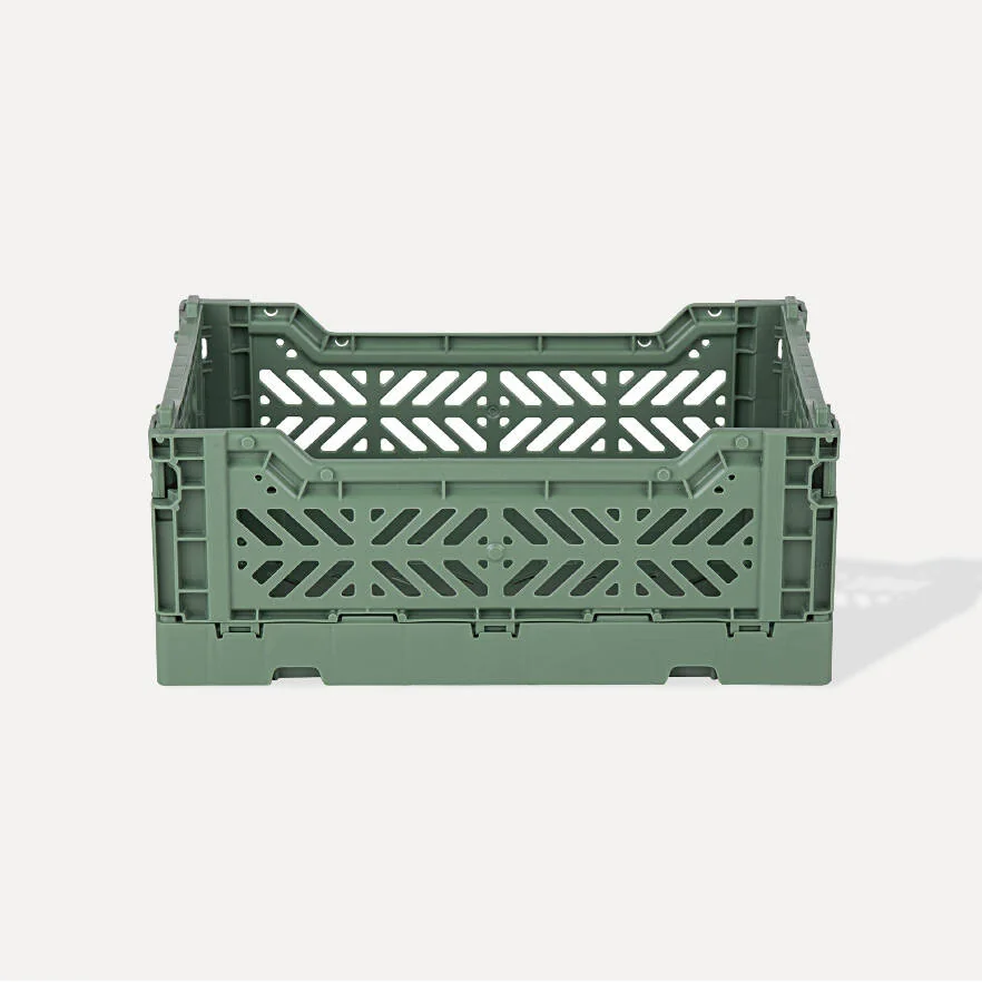 Aykasa Minibox Folding Crate 10.2 x 6.7 x 3.9 in – Almond Green – image 2