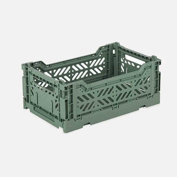 Aykasa Minibox Folding Crate 10.2 x 6.7 x 3.9 in – Almond Green