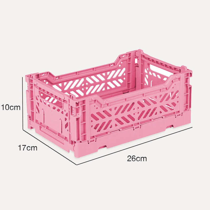 Aykasa Minibox Folding Crate 10.2 x 6.7 x 3.9 in – Baby Pink – image 4