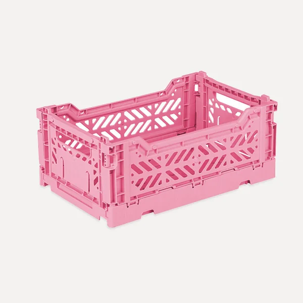 Aykasa Minibox Folding Crate 10.2 x 6.7 x 3.9 in – Baby Pink