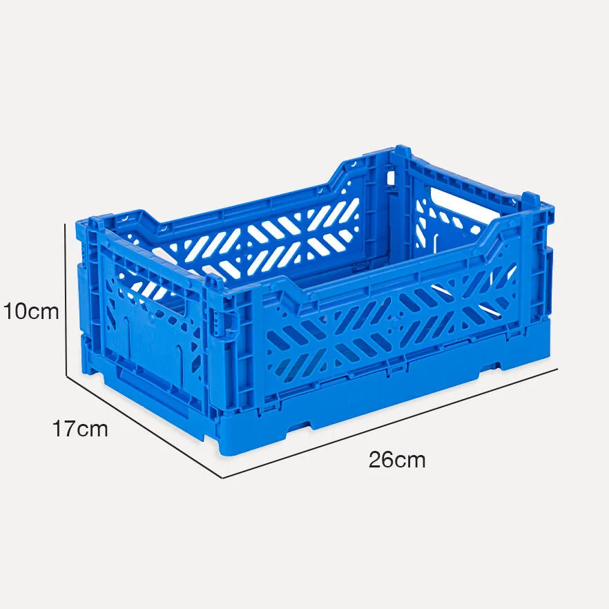 Aykasa Minibox Folding Crate 10.2 x 6.7 x 3.9 in – Blue – image 4