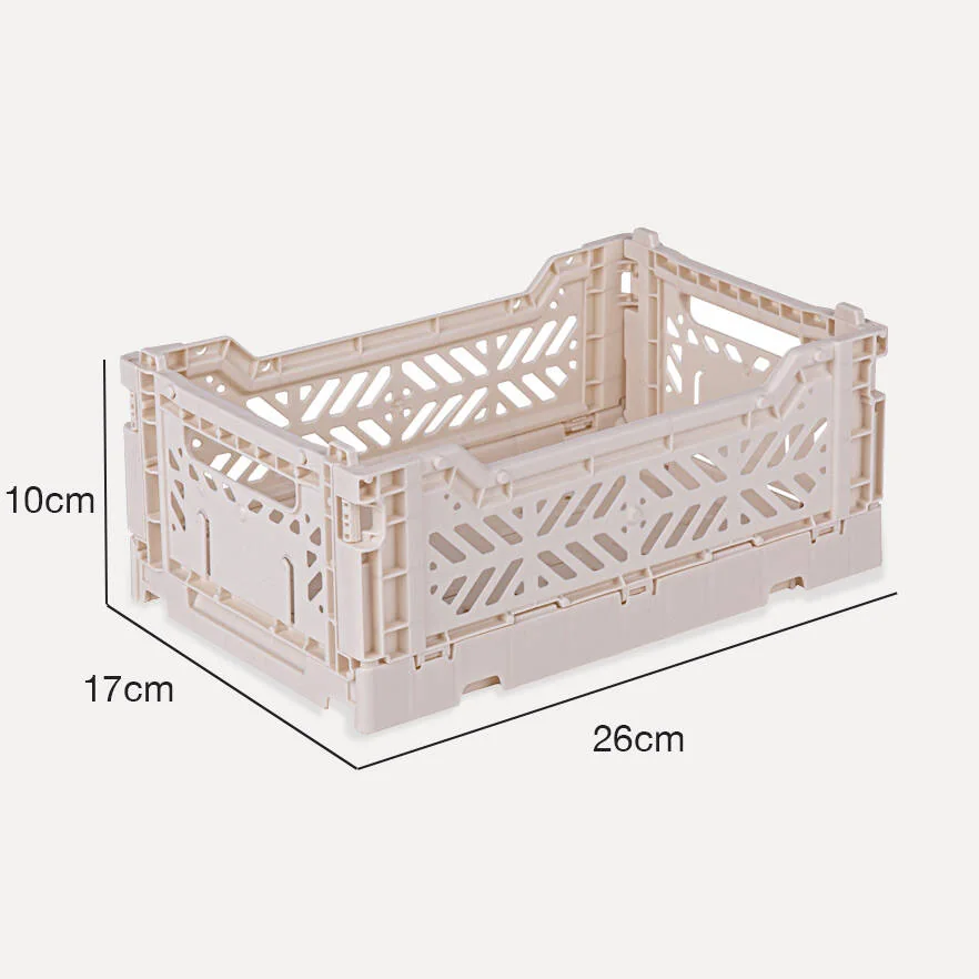 Aykasa Minibox Folding Crate 10.2 x 6.7 x 3.9 in – Coconut Milk – image 4