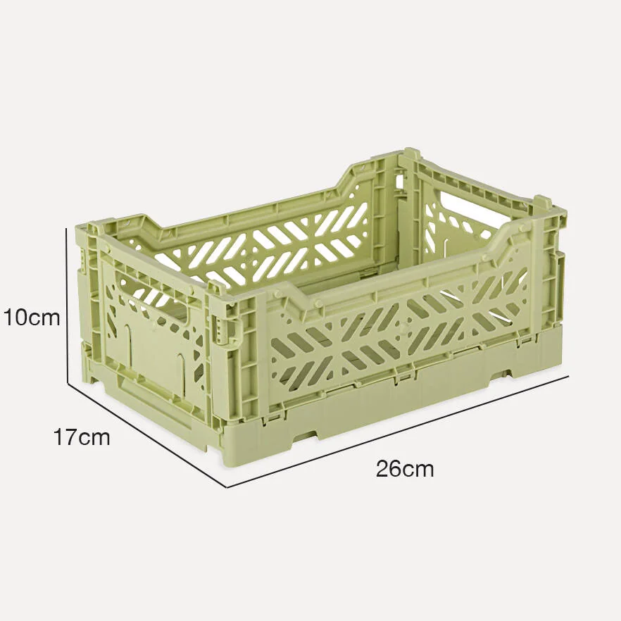 Aykasa Minibox Folding Crate 10.2 x 6.7 x 3.9 in – Lime Cream – image 4
