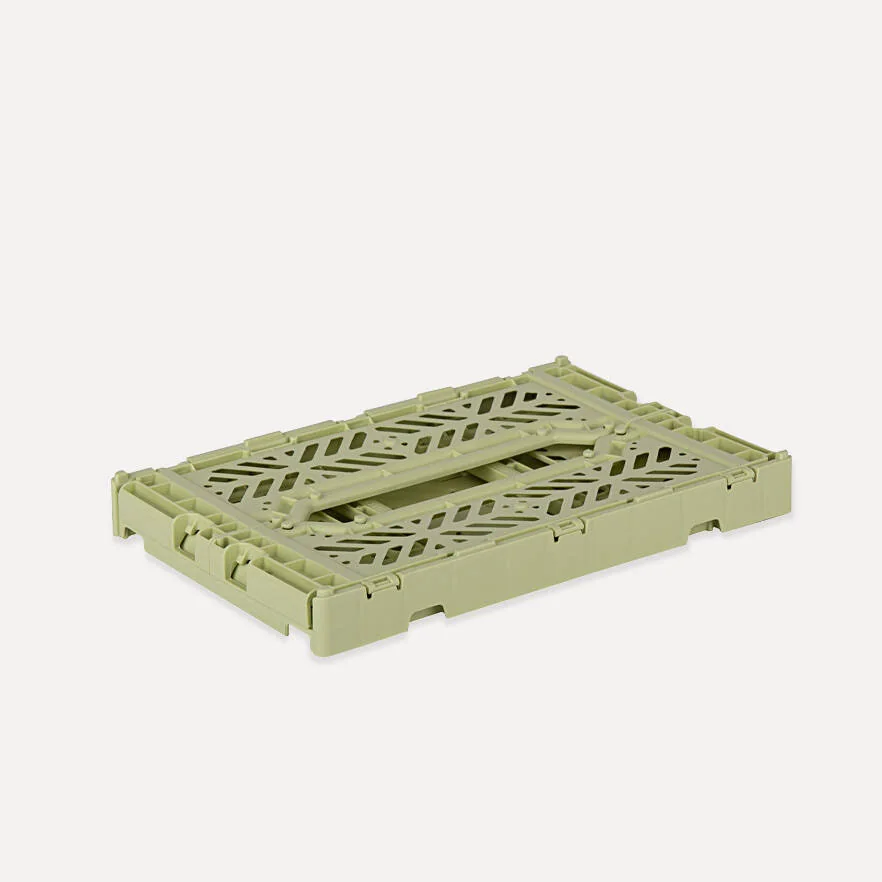 Aykasa Minibox Folding Crate 10.2 x 6.7 x 3.9 in – Lime Cream – image 3