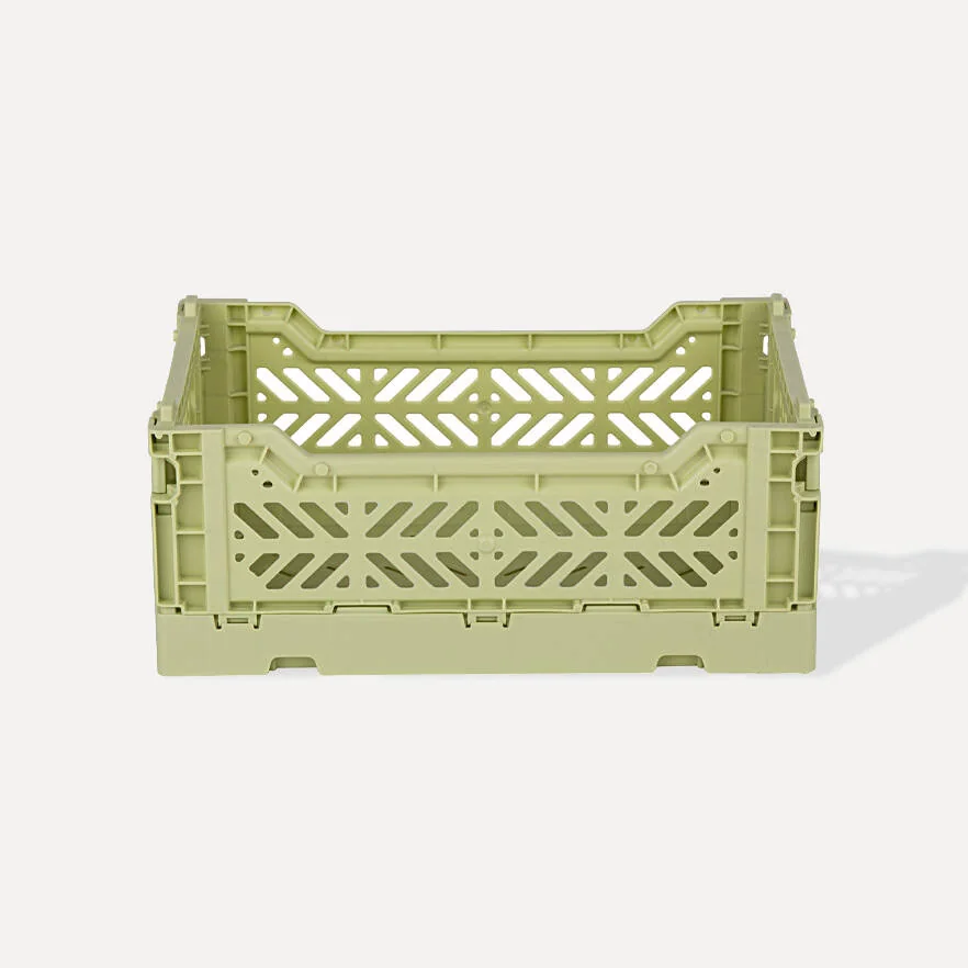 Aykasa Minibox Folding Crate 10.2 x 6.7 x 3.9 in – Lime Cream – image 2