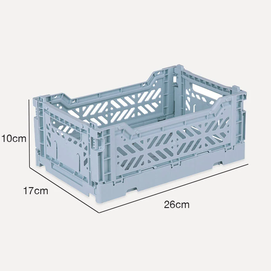 Aykasa Minibox Folding Crate 10.2 x 6.7 x 3.9 in – Pale Blue – image 4