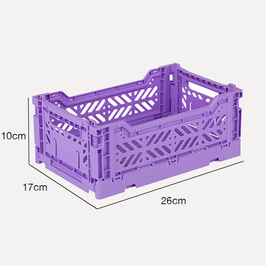 Aykasa Minibox Folding Crate 10.2 x 6.7 x 3.9 in – Taro Milk Tea – image 4