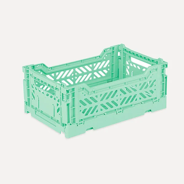 Aykasa Minibox Folding Crate 10.2 x 6.7 x 3.9 in – Warm Mint