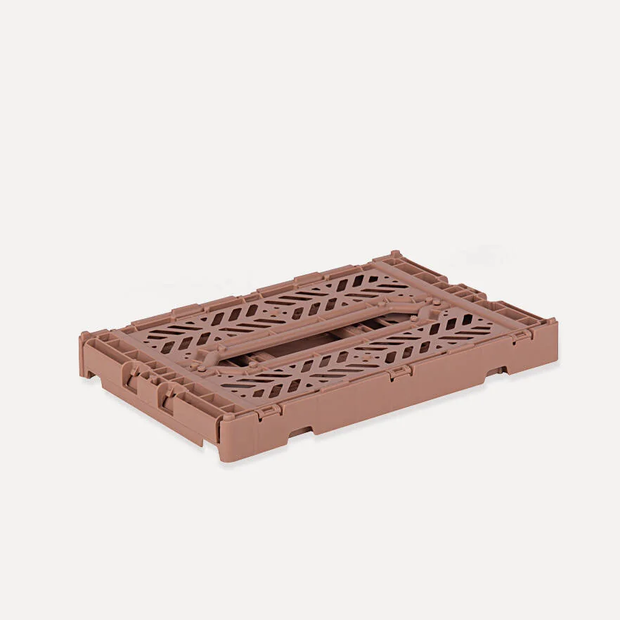 Aykasa Minibox Folding Crate 10.2 x 6.7 x 3.9 in – Warm Taupe – image 3